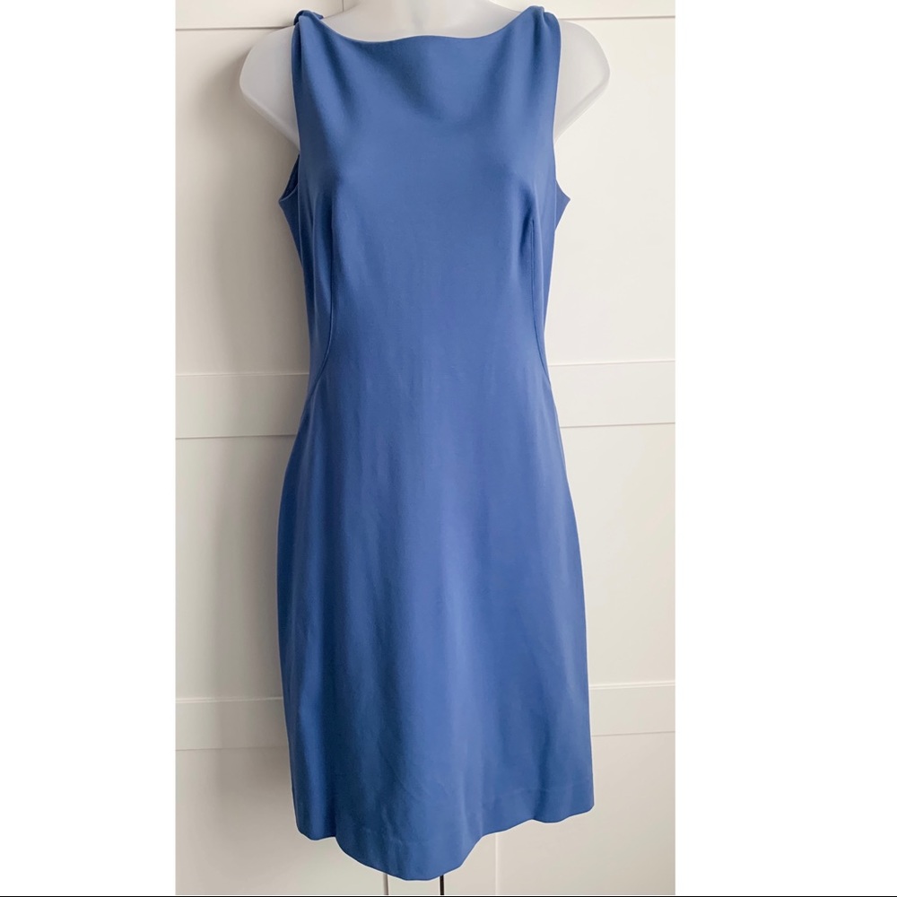 M.M.LaFleur Blue Sleeveless Dress NWT